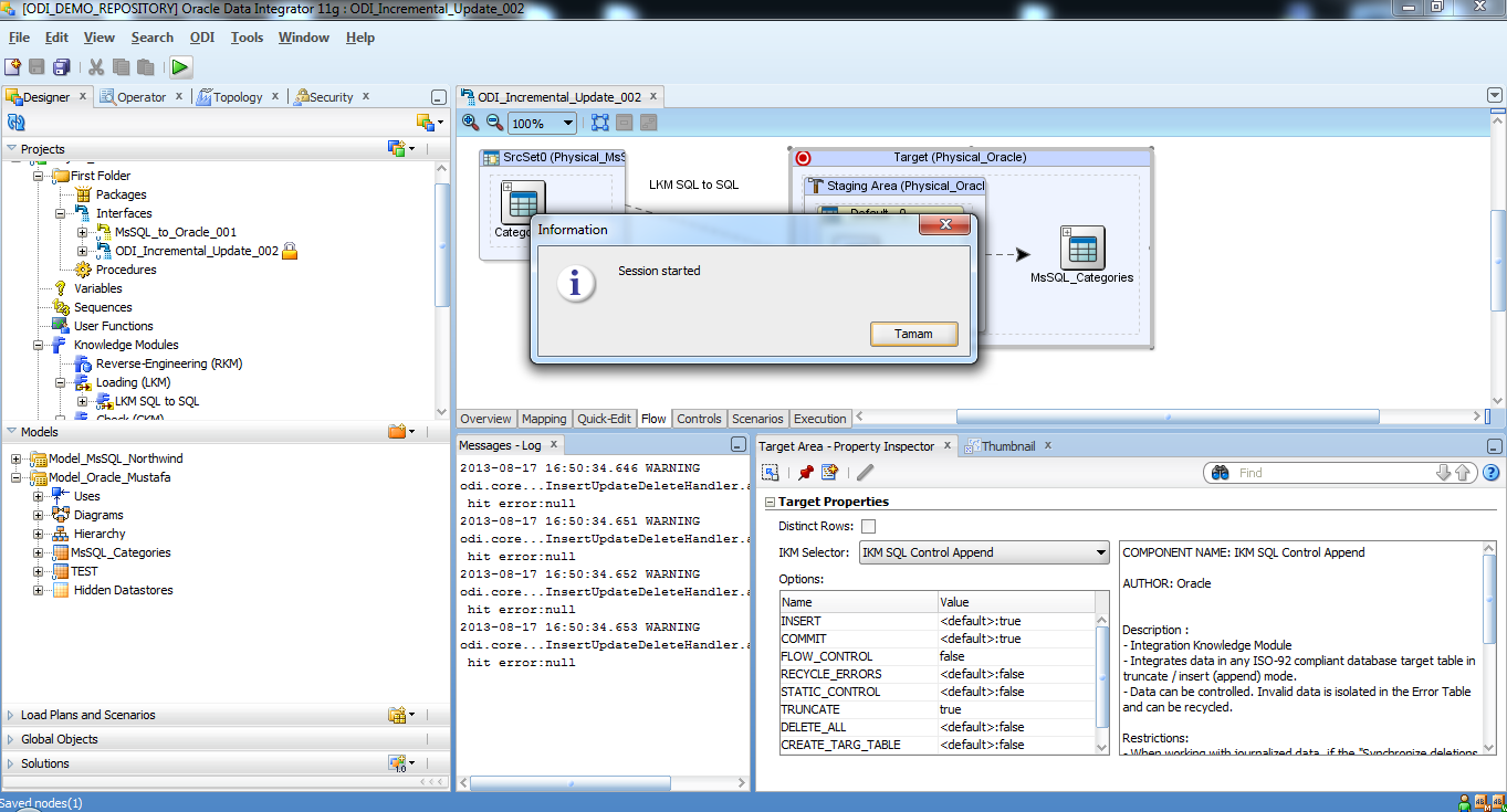 Oracle Data Integrator Incremental Update - Mustafa Bektaş Tepe Mustafa ...